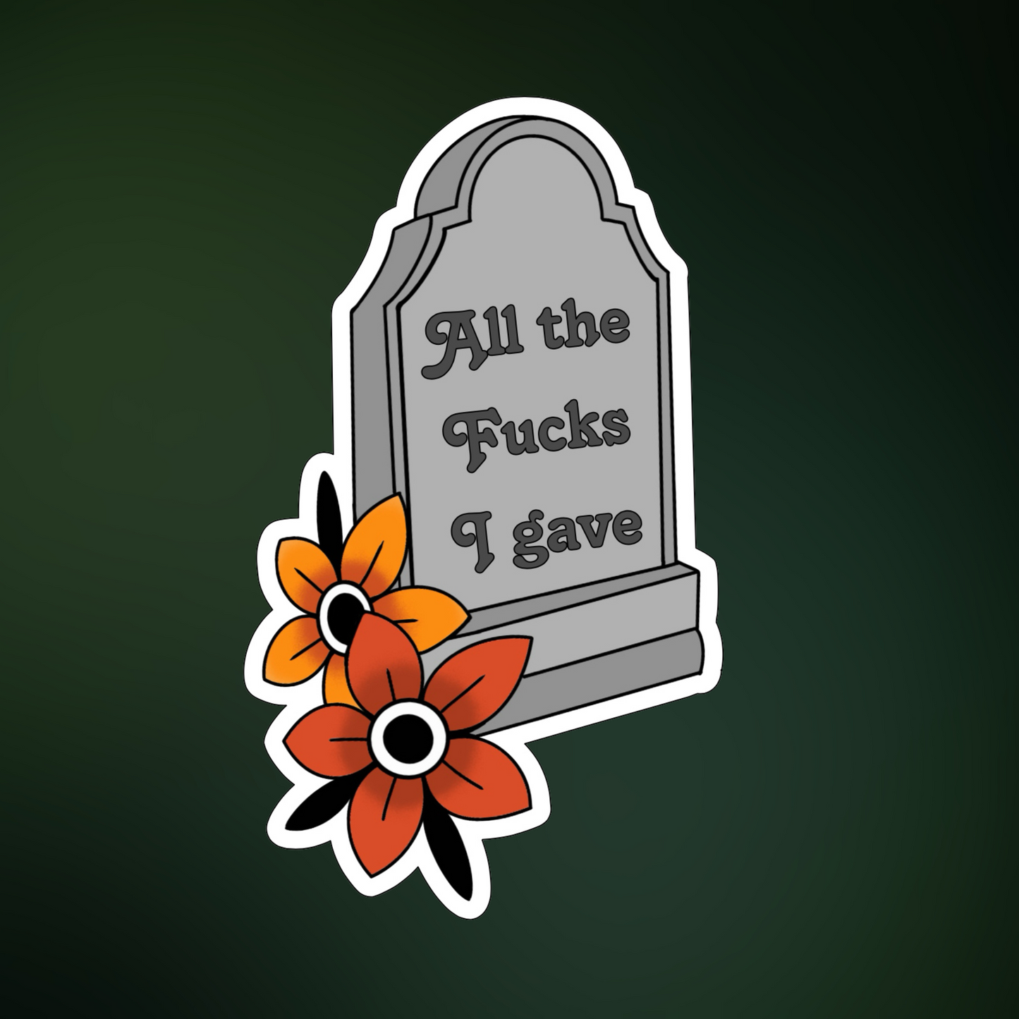 Grave Stone Sticker