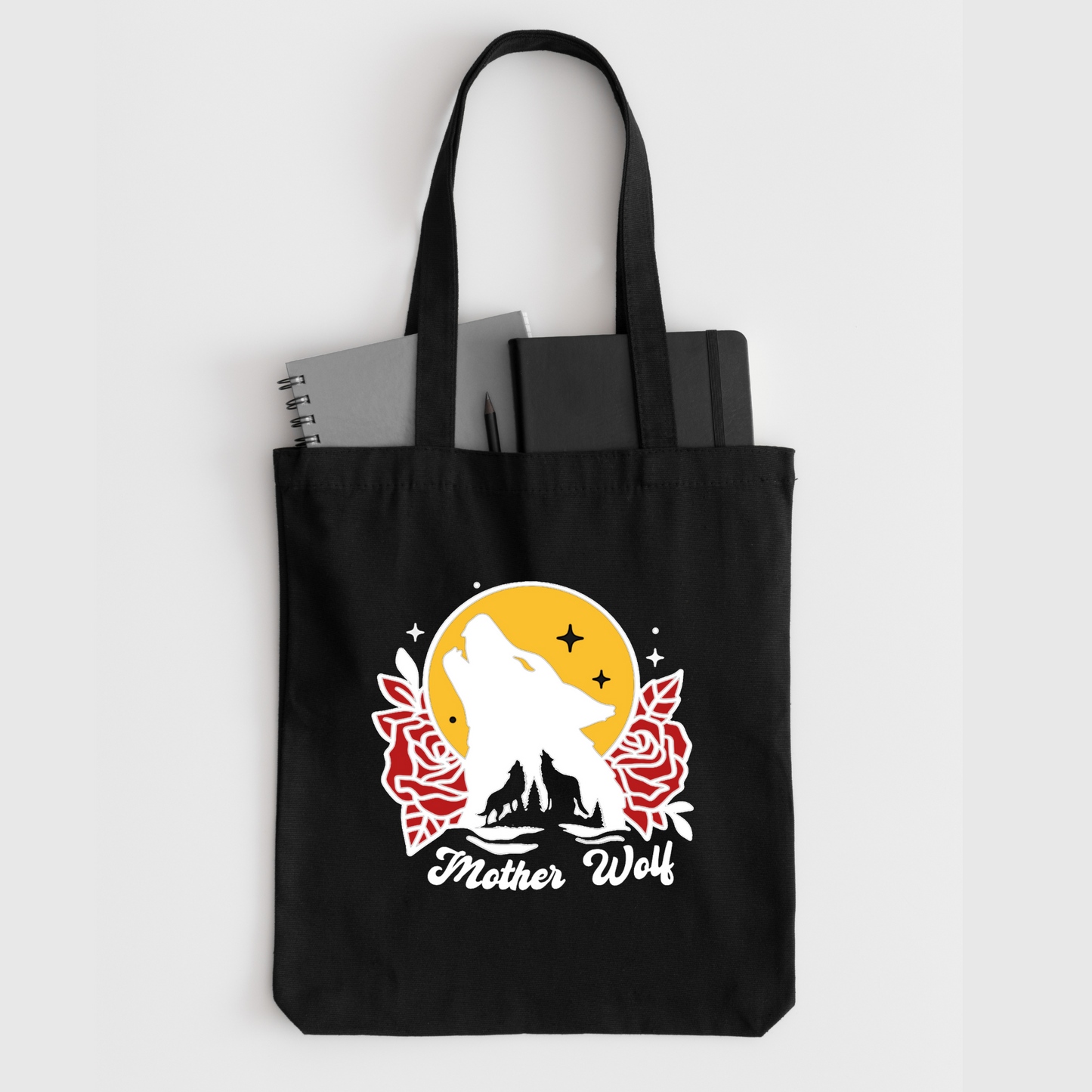 Mother Wolf Tote Bag