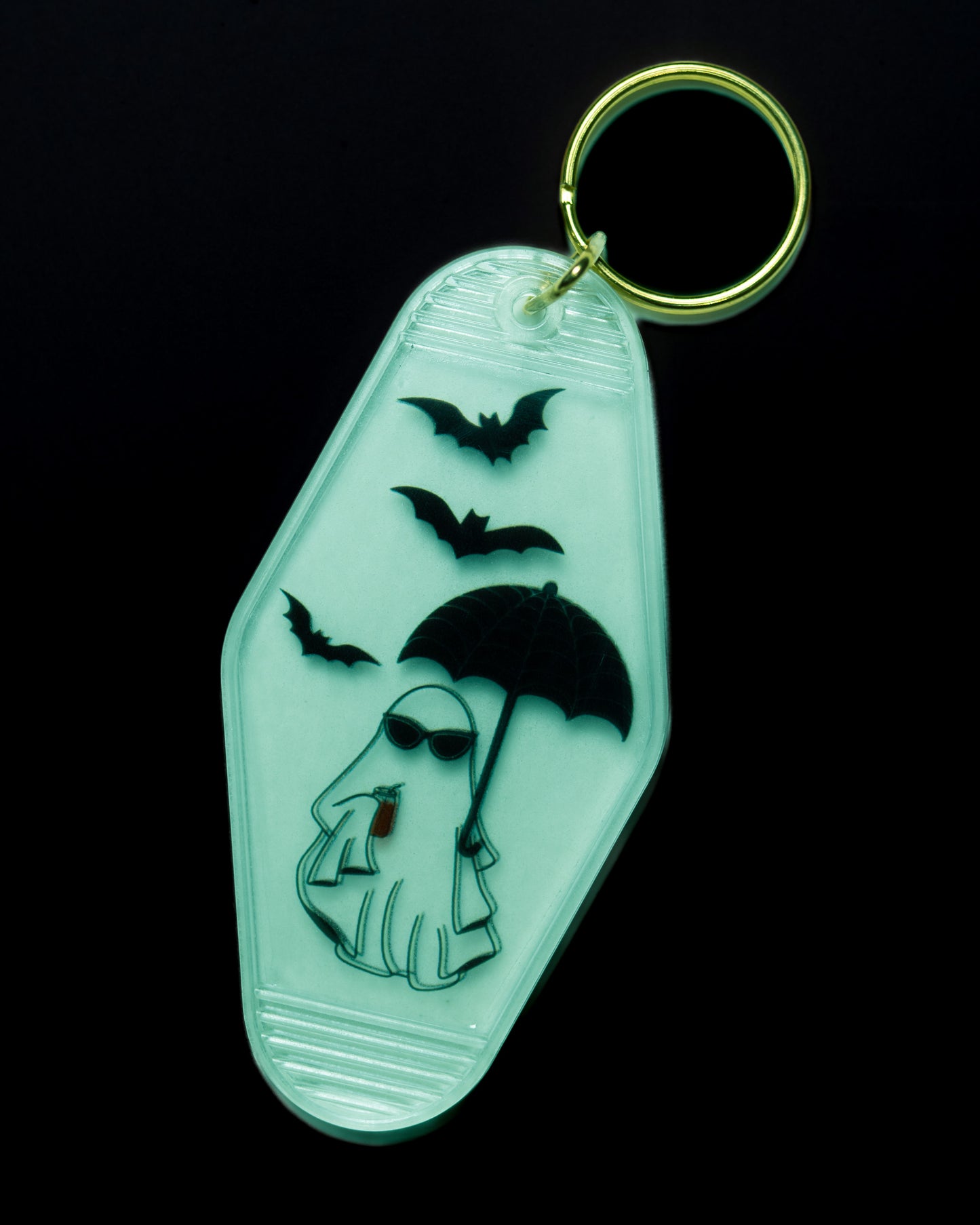 Gothic Ghost Glow Keychain