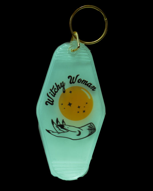 Witchy Woman Glow Keychain