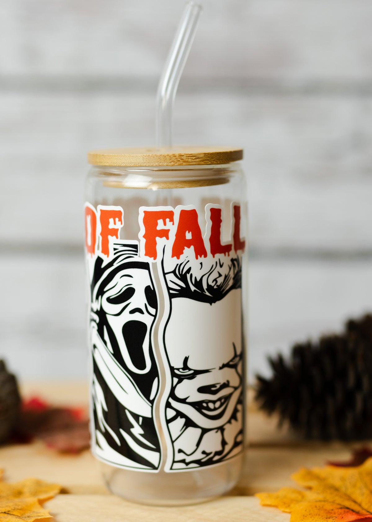 Boys Of Fall Glass Cup