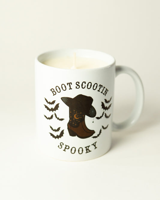 Boots Scoot'n Spooky mug