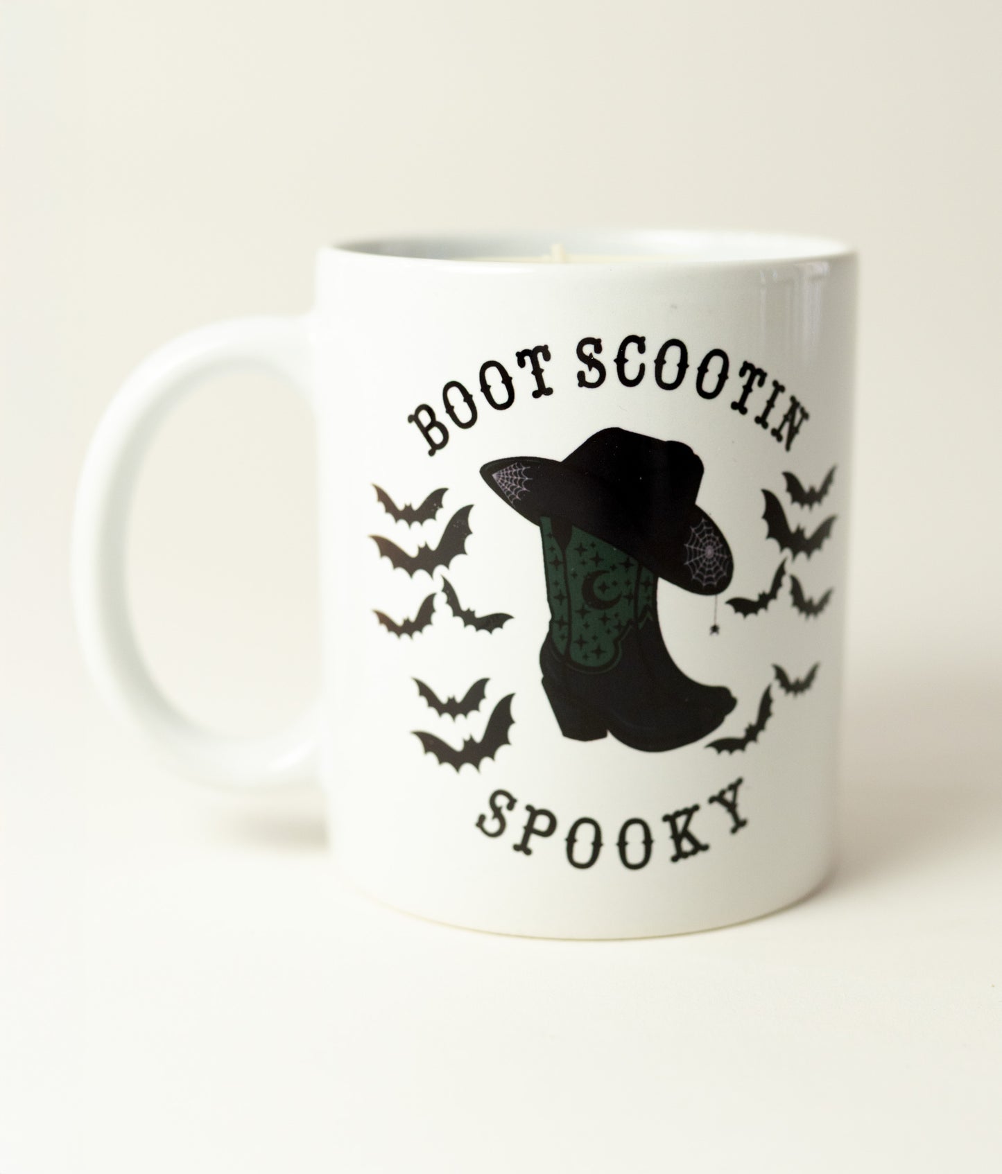 Boots Scoot'n Spooky mug