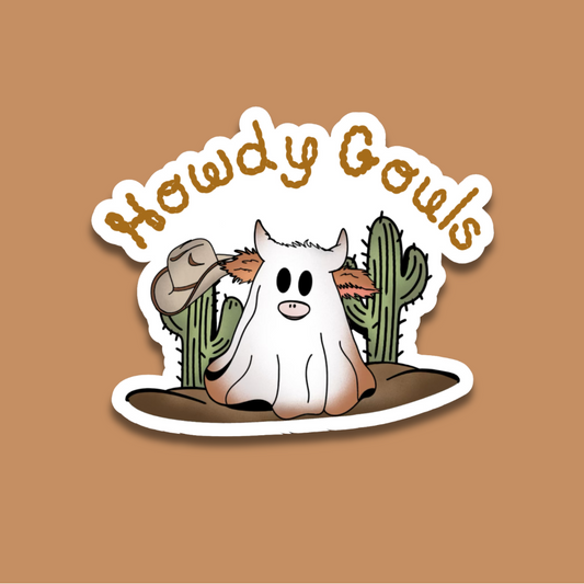 Howdy Ghouls Sticker