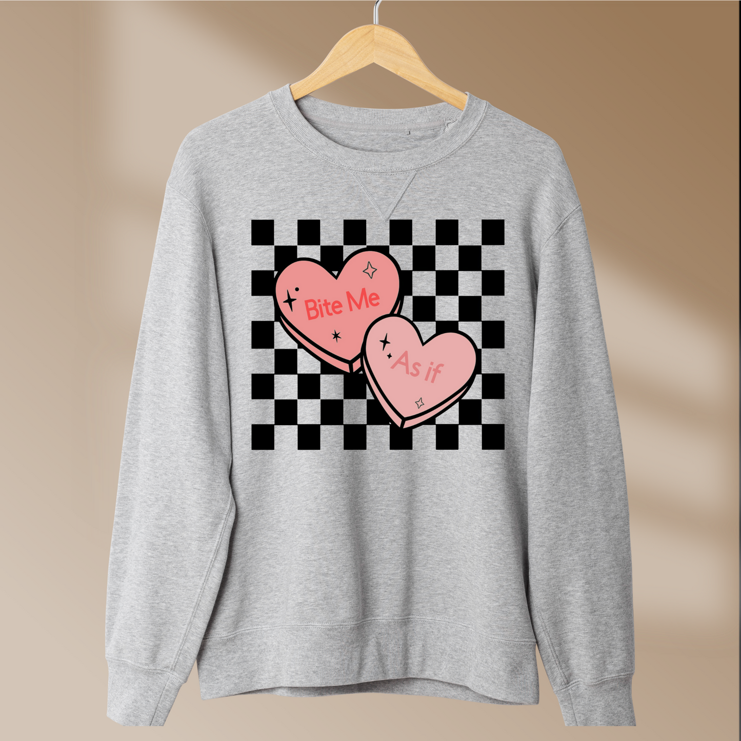 Pink Heart Crewneck
