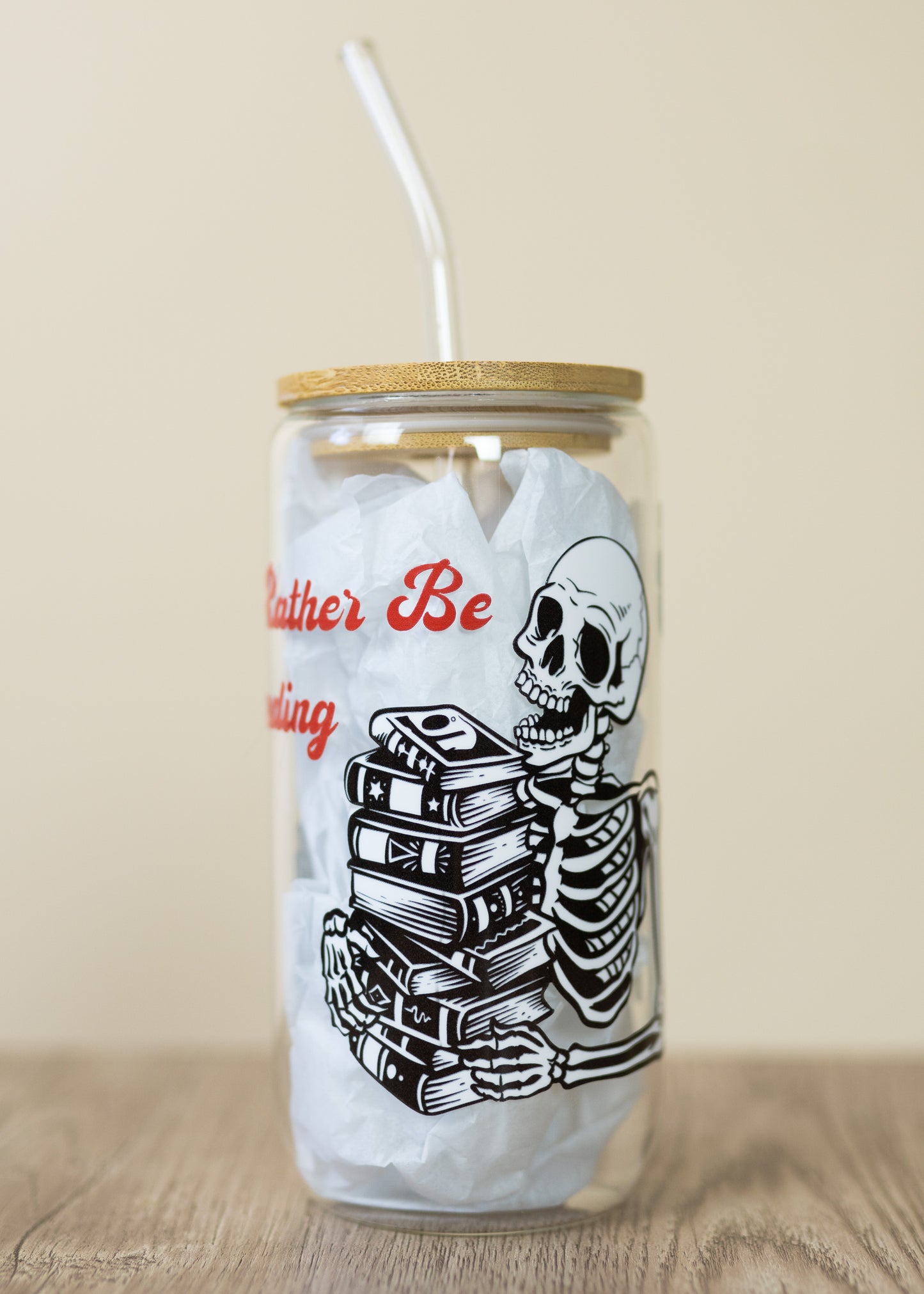 Spooky Readers Glass Cup