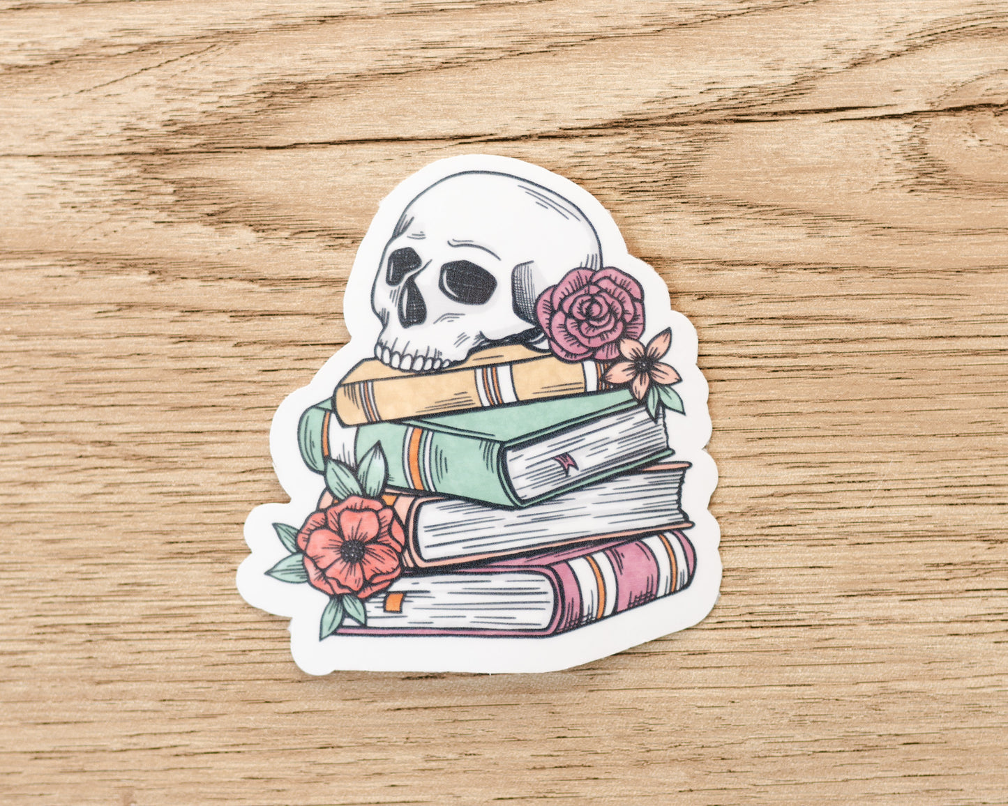 Book Stack Sticker