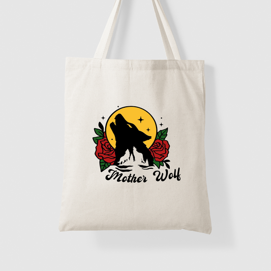 Mother Wolf Tote Bag