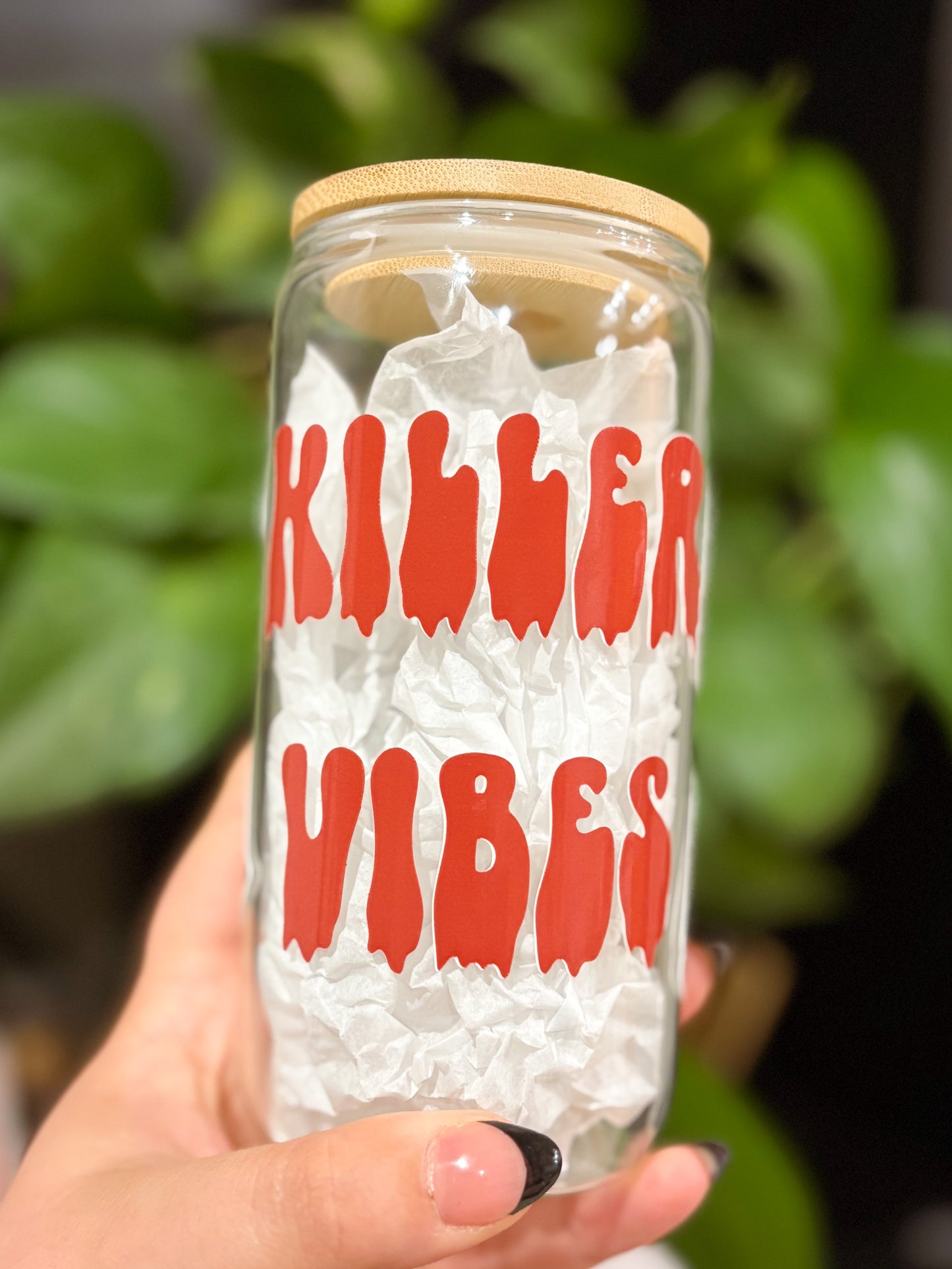 Killer Vibes Glass Cup