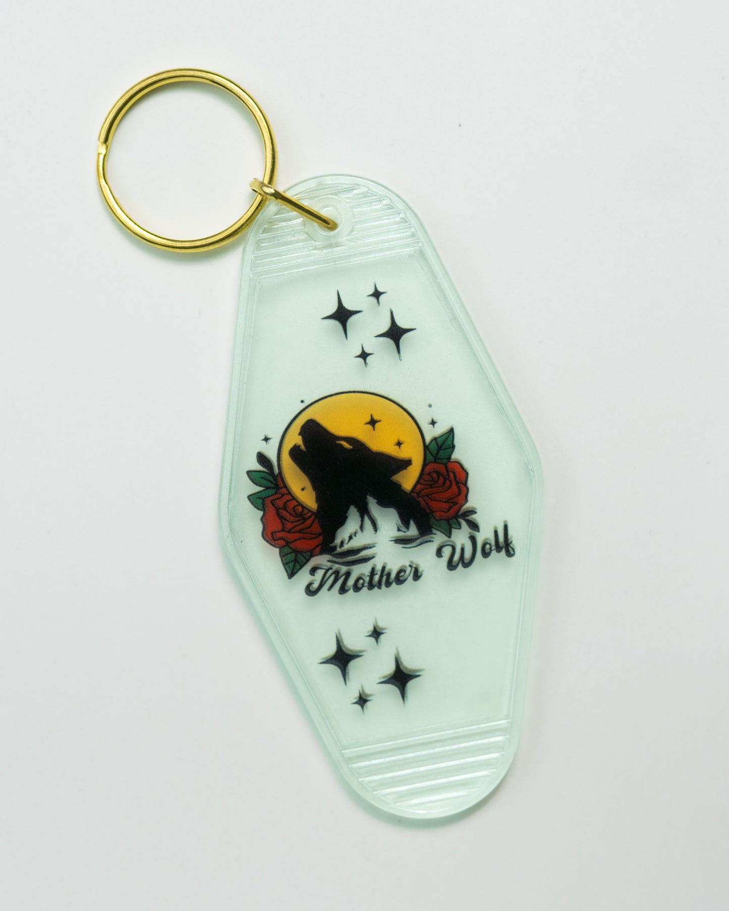 Mother Wolf Glow Keychain