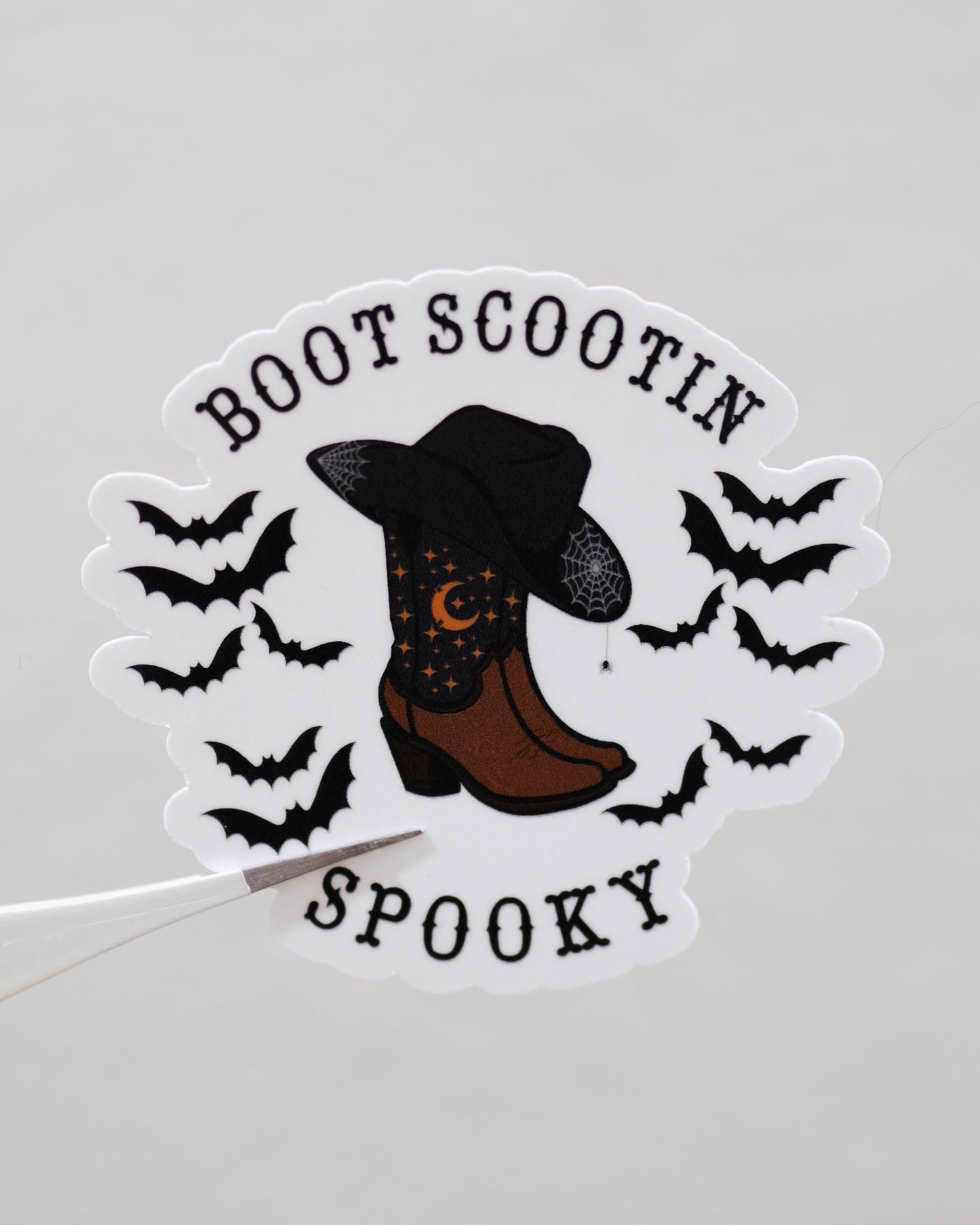 Boot 'n Spooky Sticker