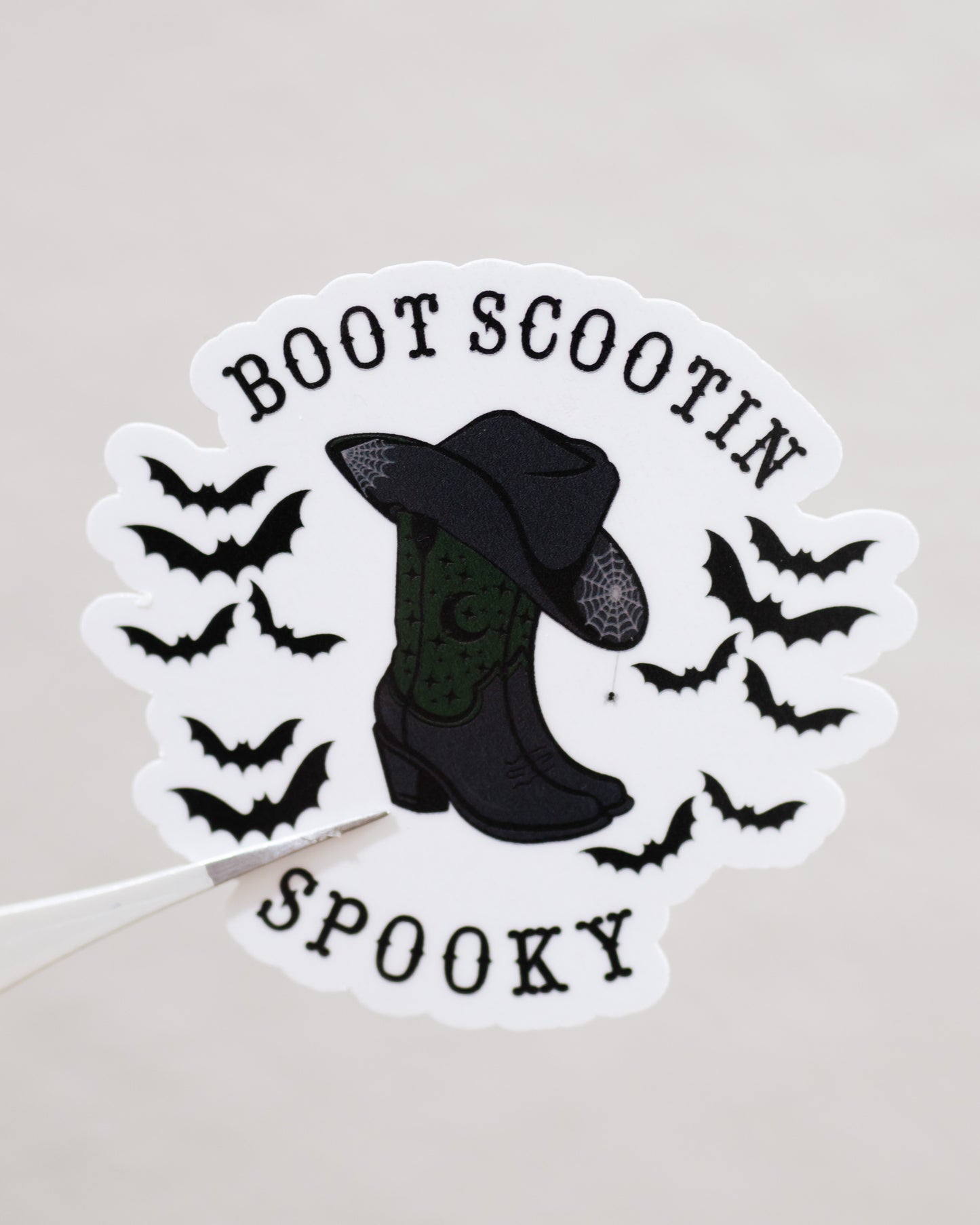 Boot 'n Spooky Sticker